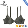 Sutiã superconforto sexy em forma de U nas costas levemente forrado de 3/4 copa sutiã simples feminino xxx imagem sexy